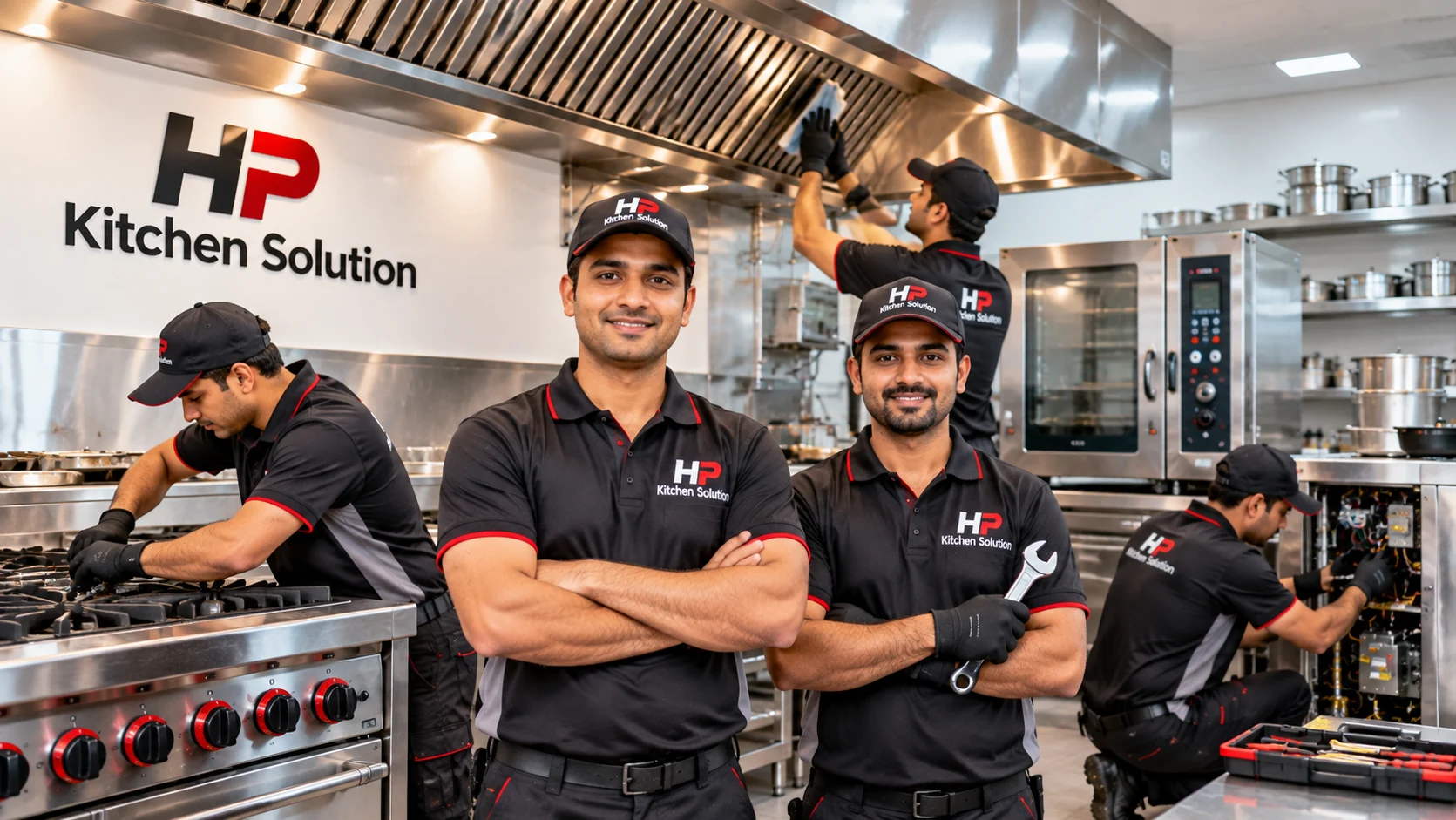 HP Kitchen Solution commercial kitchen service team